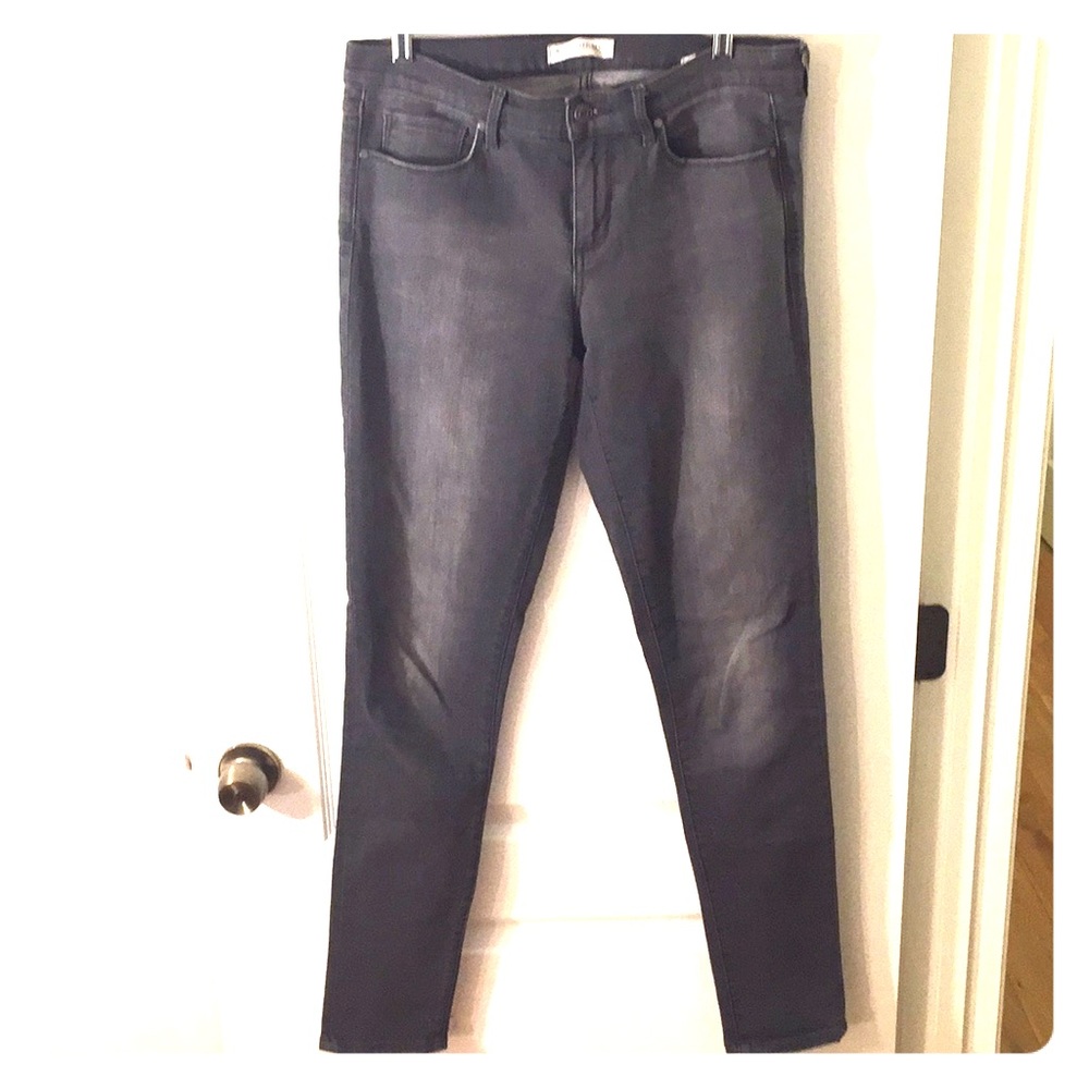 Banana Republic gray washed skinny jeans